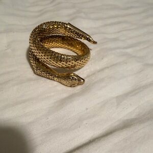 Vintage Gold Snake Coil Bracelet